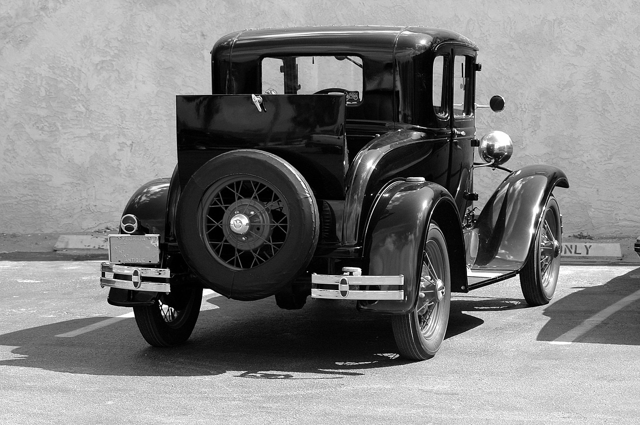 Image - old model t ford black white