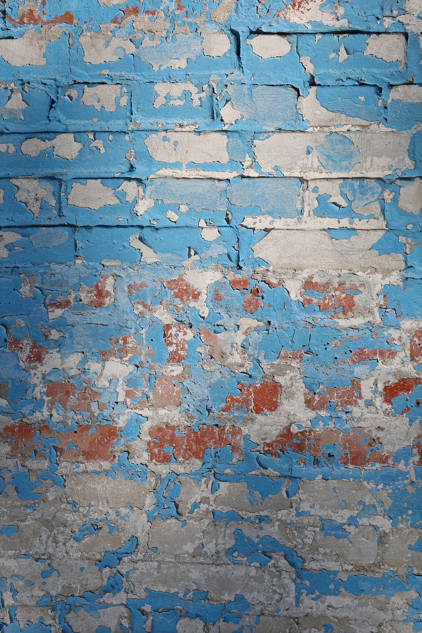 Image - background brick wall blue