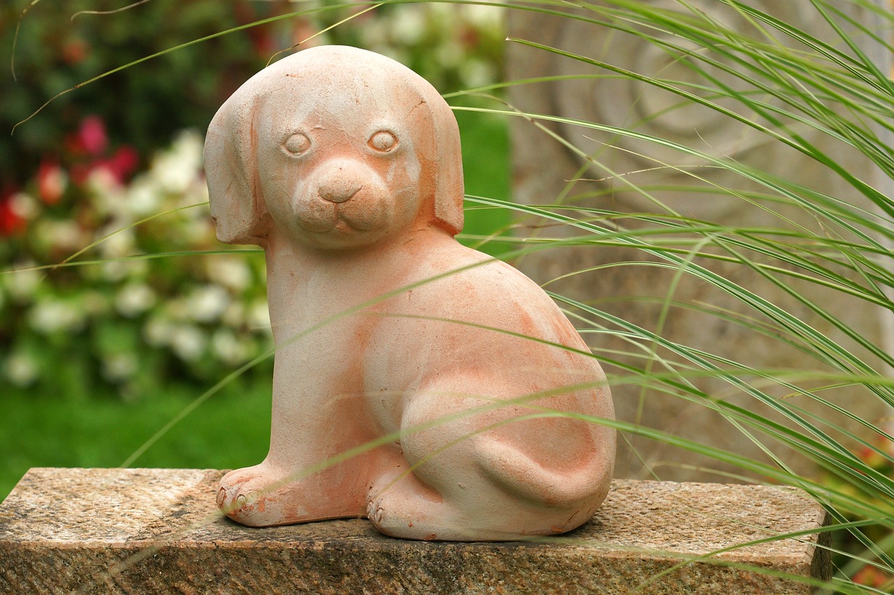 Image - dog figure sculpture cemetery art