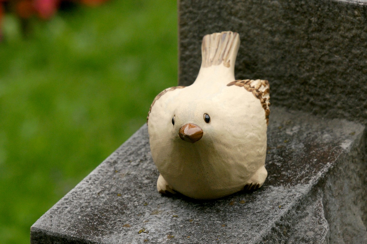 Image - bird figure sculpture cemetery art