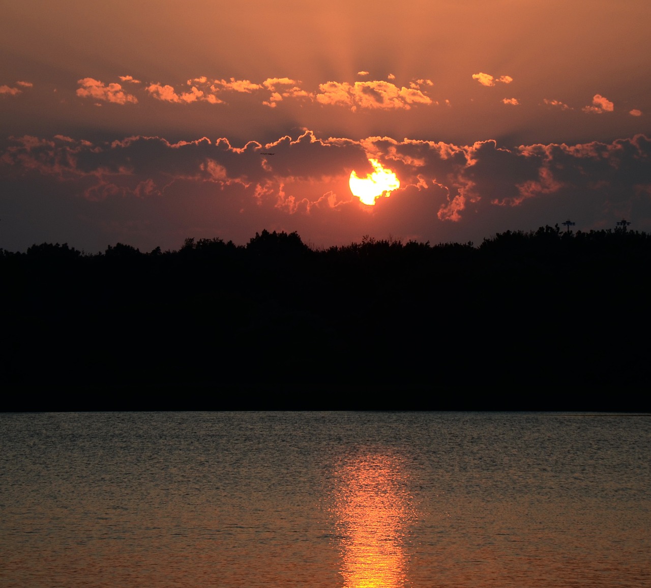 Image - sunrise birds fly high oklahoma