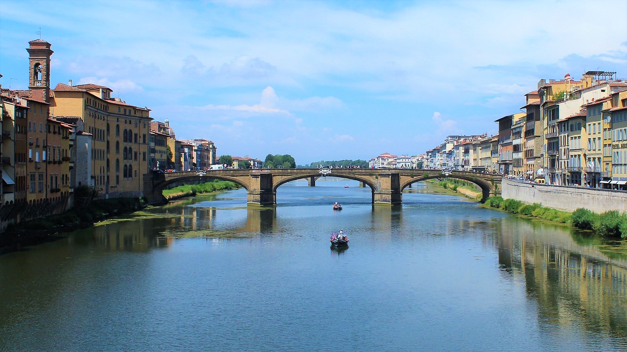 Image - florence river bridge city houses