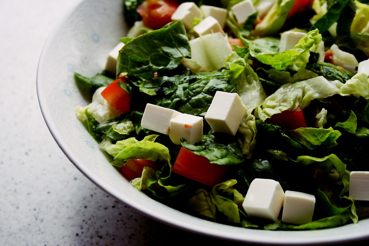 Image - salad cheese tomato vegetable food