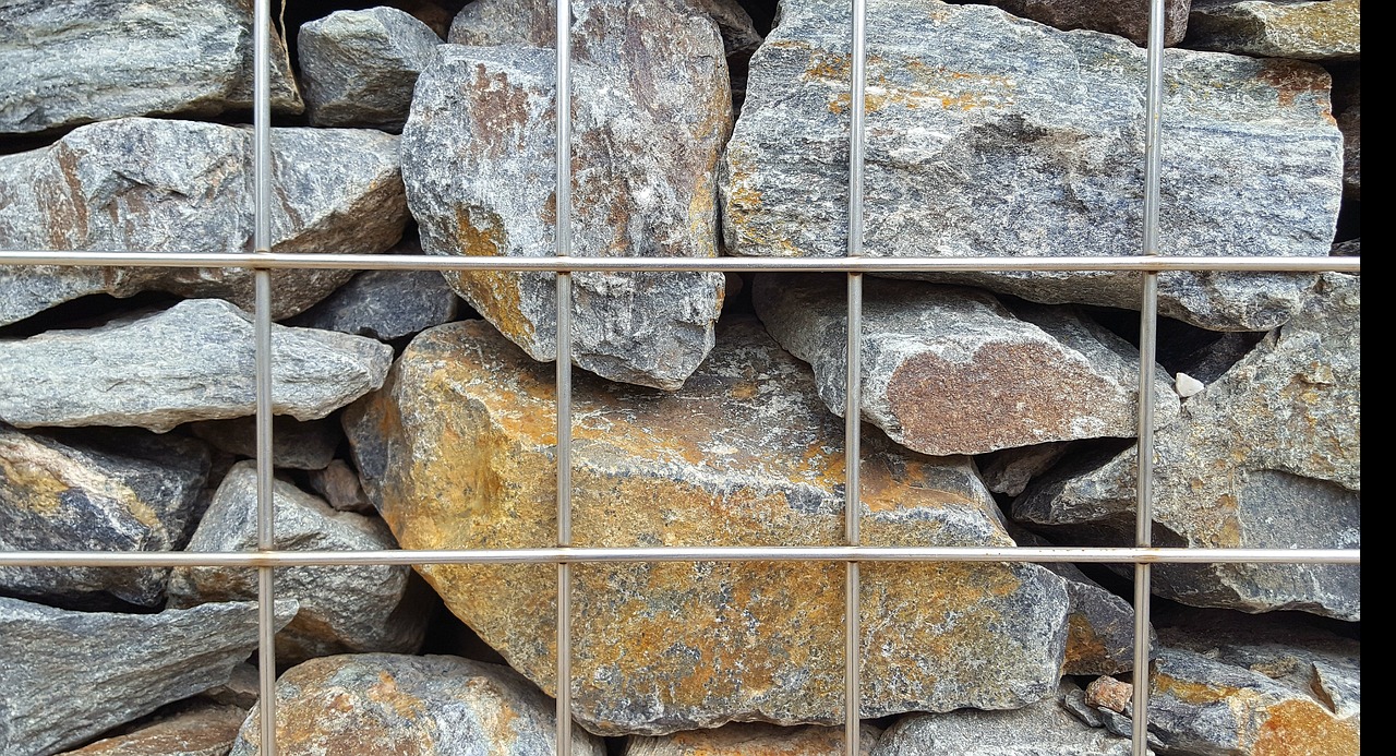 Image - wall grid stone granite