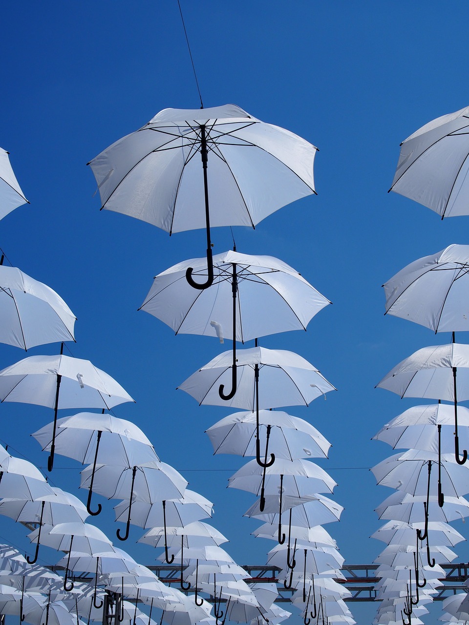 Image - umbrellas lublin sky decoration