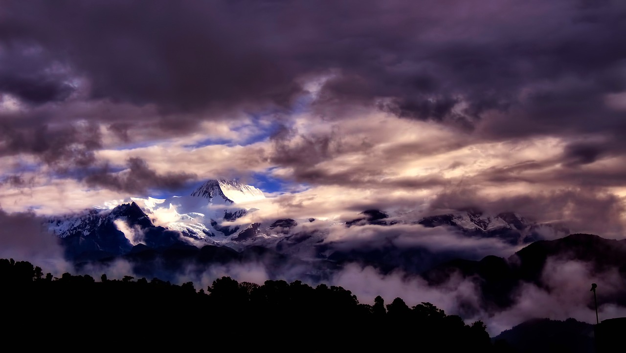 Image - panorama nepal mountains landscape