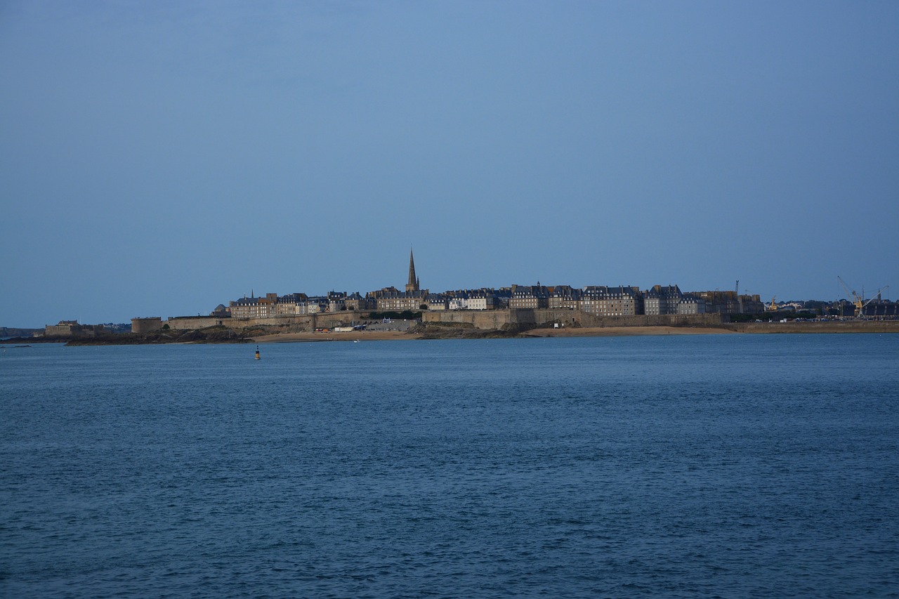 Image - saint malo twilight sea sunset