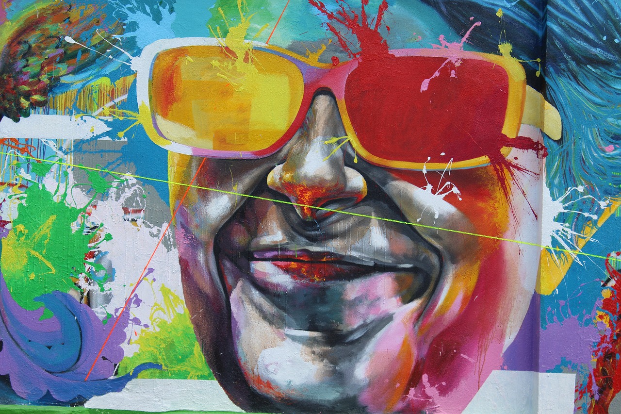 Image - murals lecco street art glasses