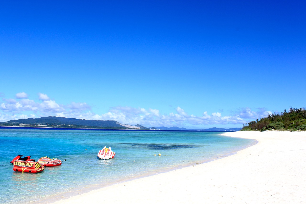 Image - beach okinawa sea japan nature