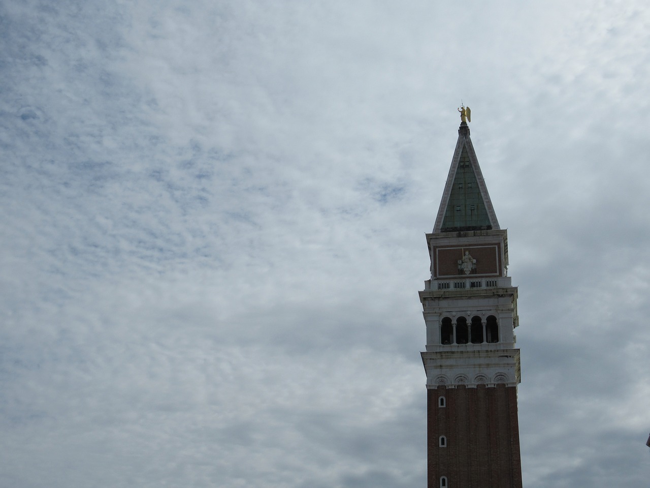 Image - tower venice cloudy clouds sky