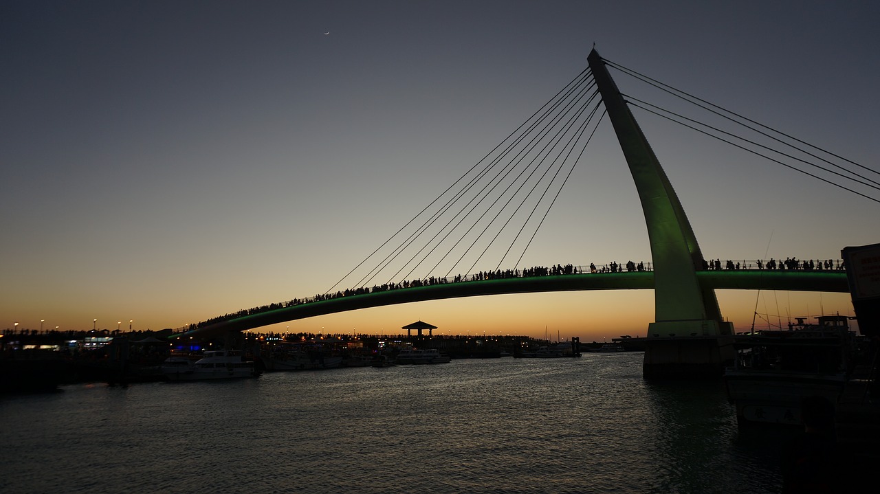 Image - sunset under the bridge lover bridge