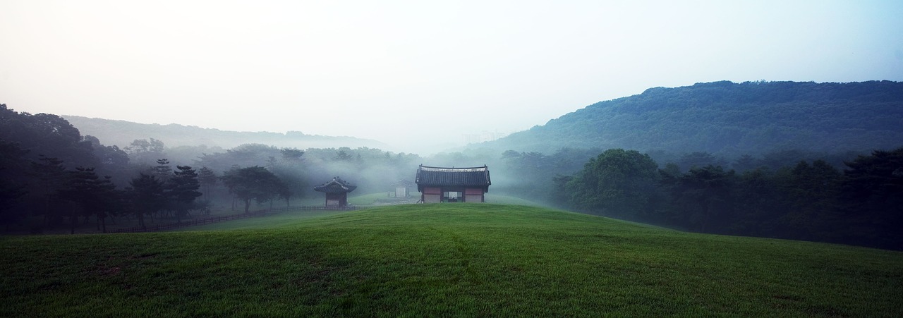 Image - house sky cloudy korea