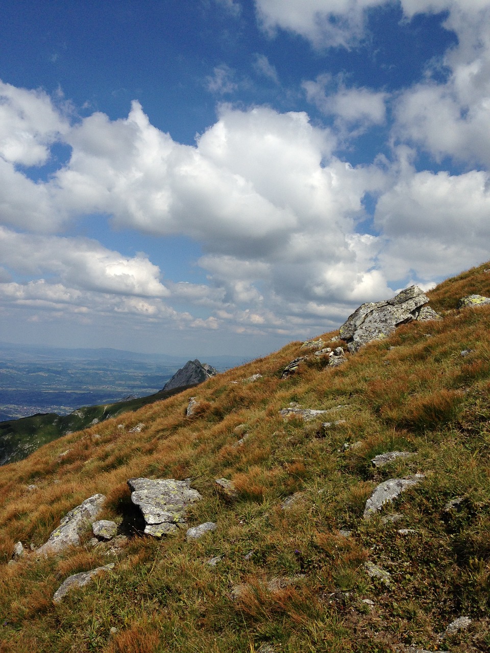 Image - mountains tatry sky clouds grass