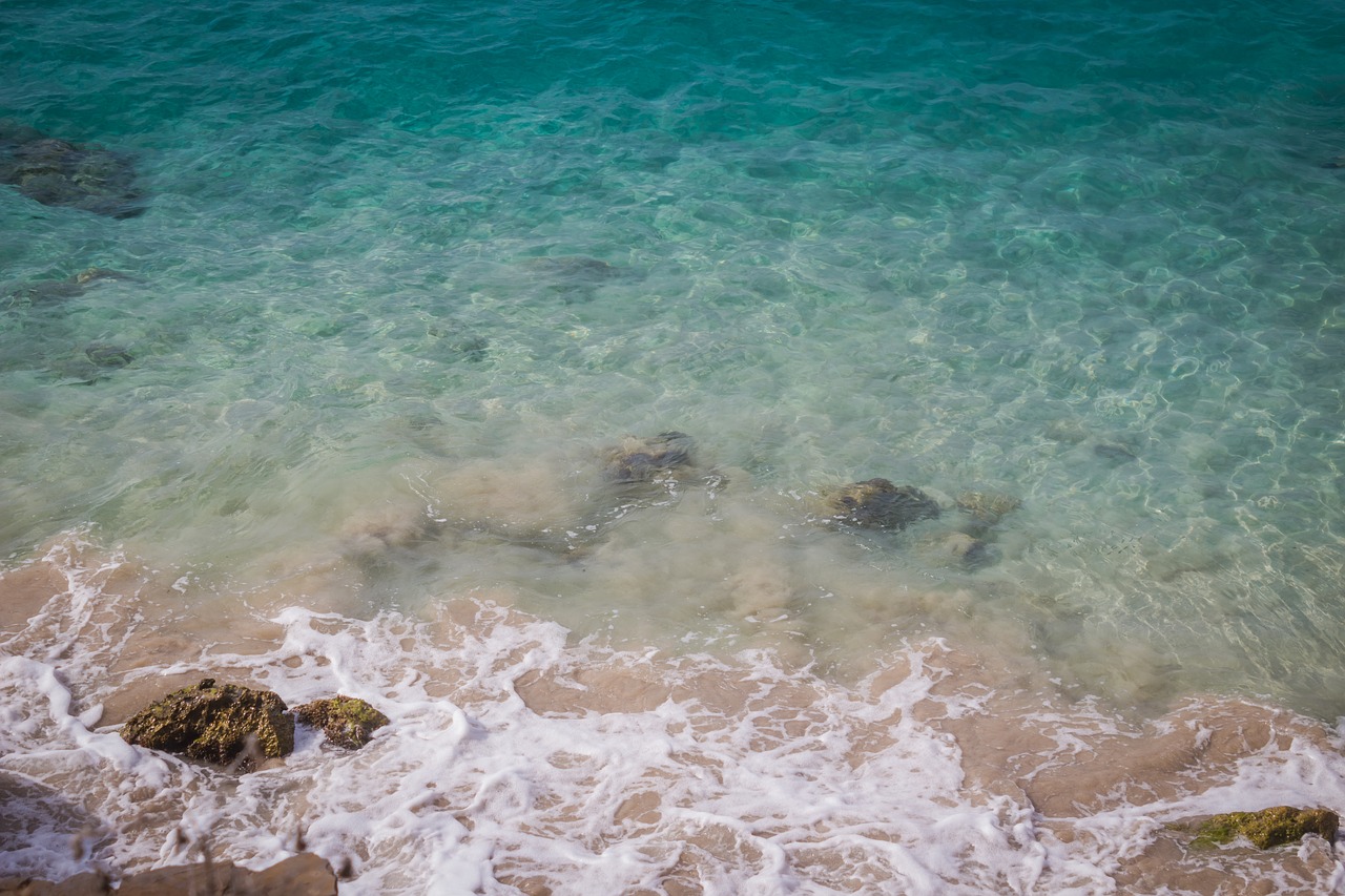 Image - beach sea blue holidays sand