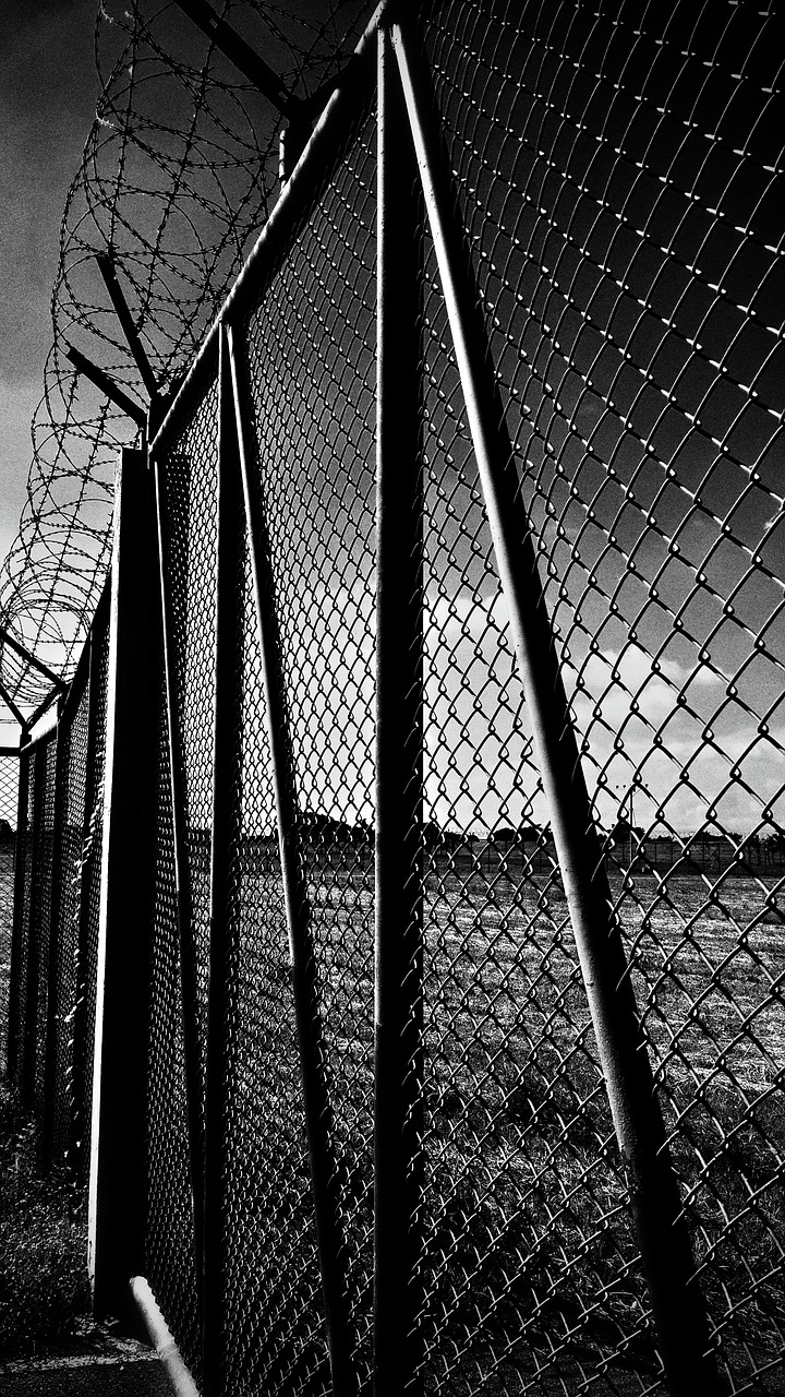 Image - fence outdoor black and white gate