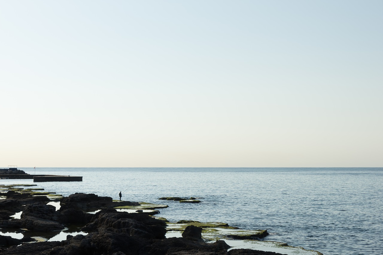 Image - fisherman shore coast sea