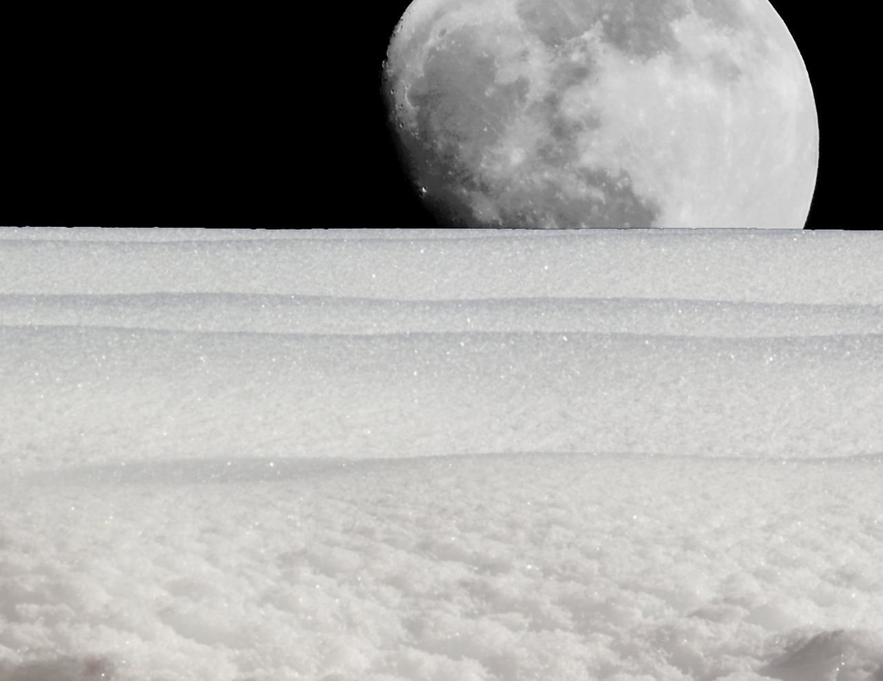 Image - moon luna landscape full moon