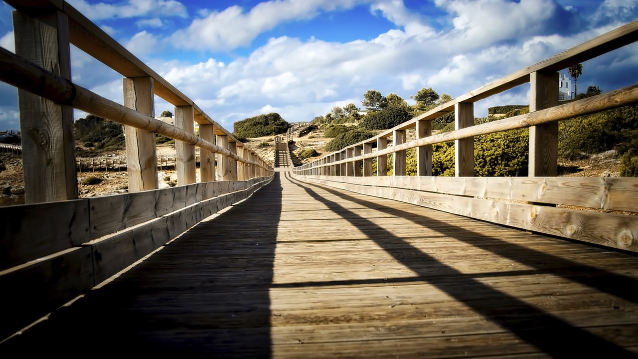 Image - wooden runway catwalk bridge