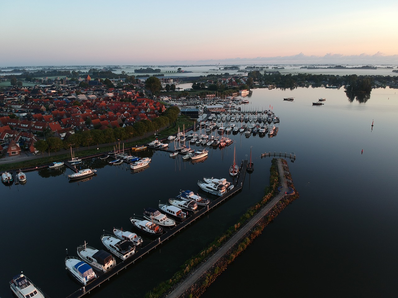 Image - port grou friesland drone sailing