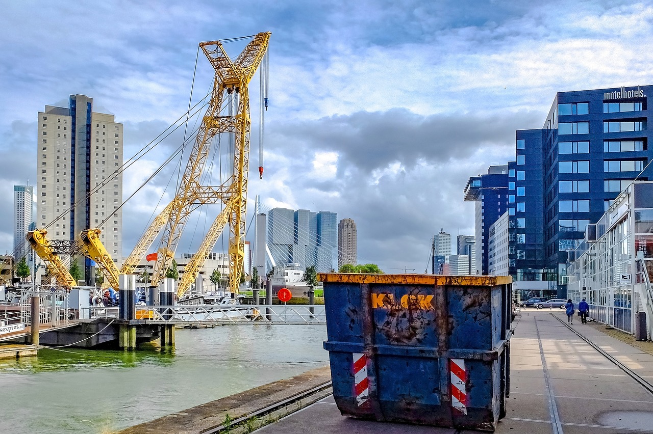 Image - dock crane harbour port marine