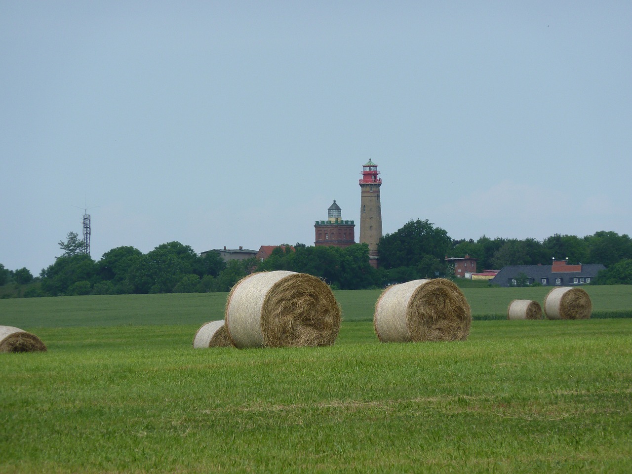 Image - rügen lighthouse field harvest