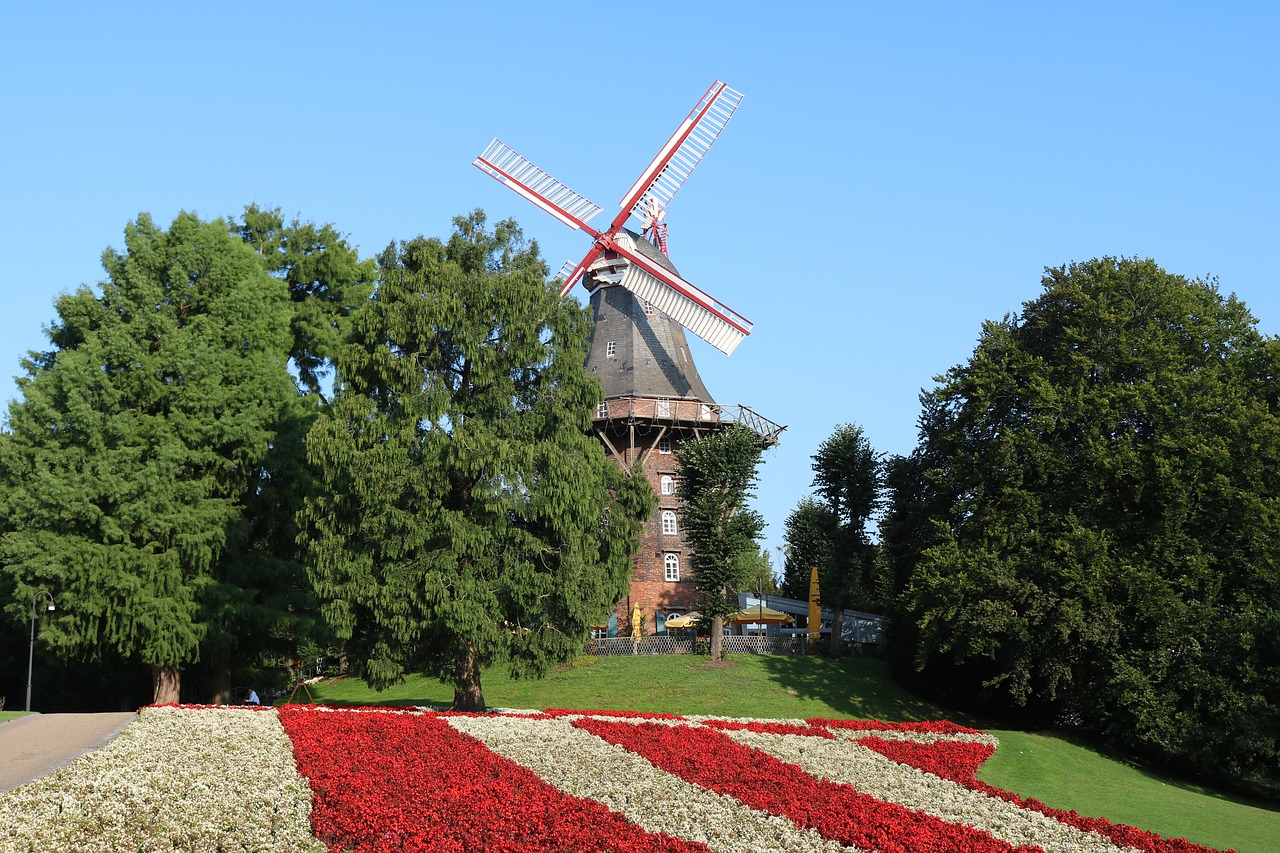 Image - bremen windmill on wall