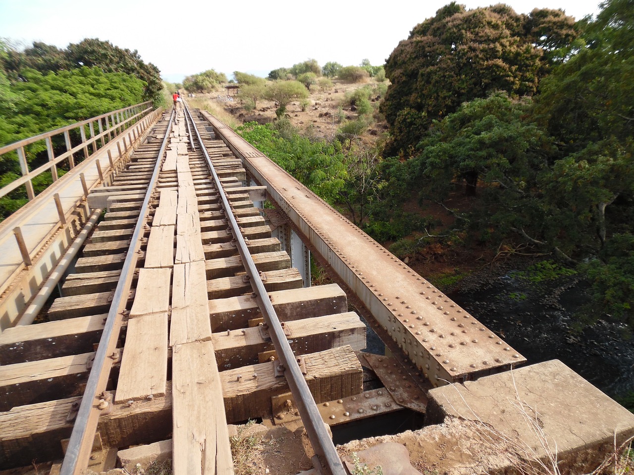 Image - africa railway river bridge