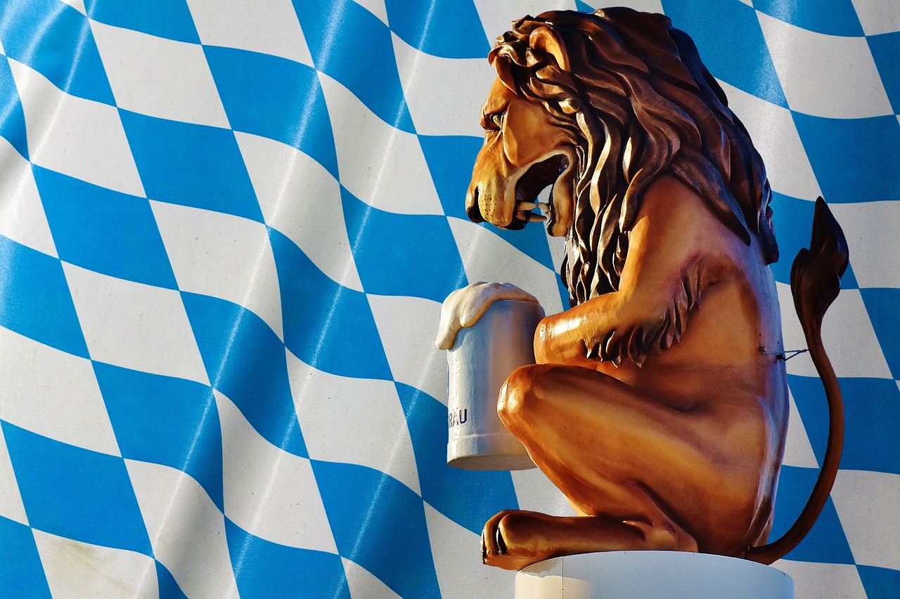 Image - lion oktoberfest munich beer tent