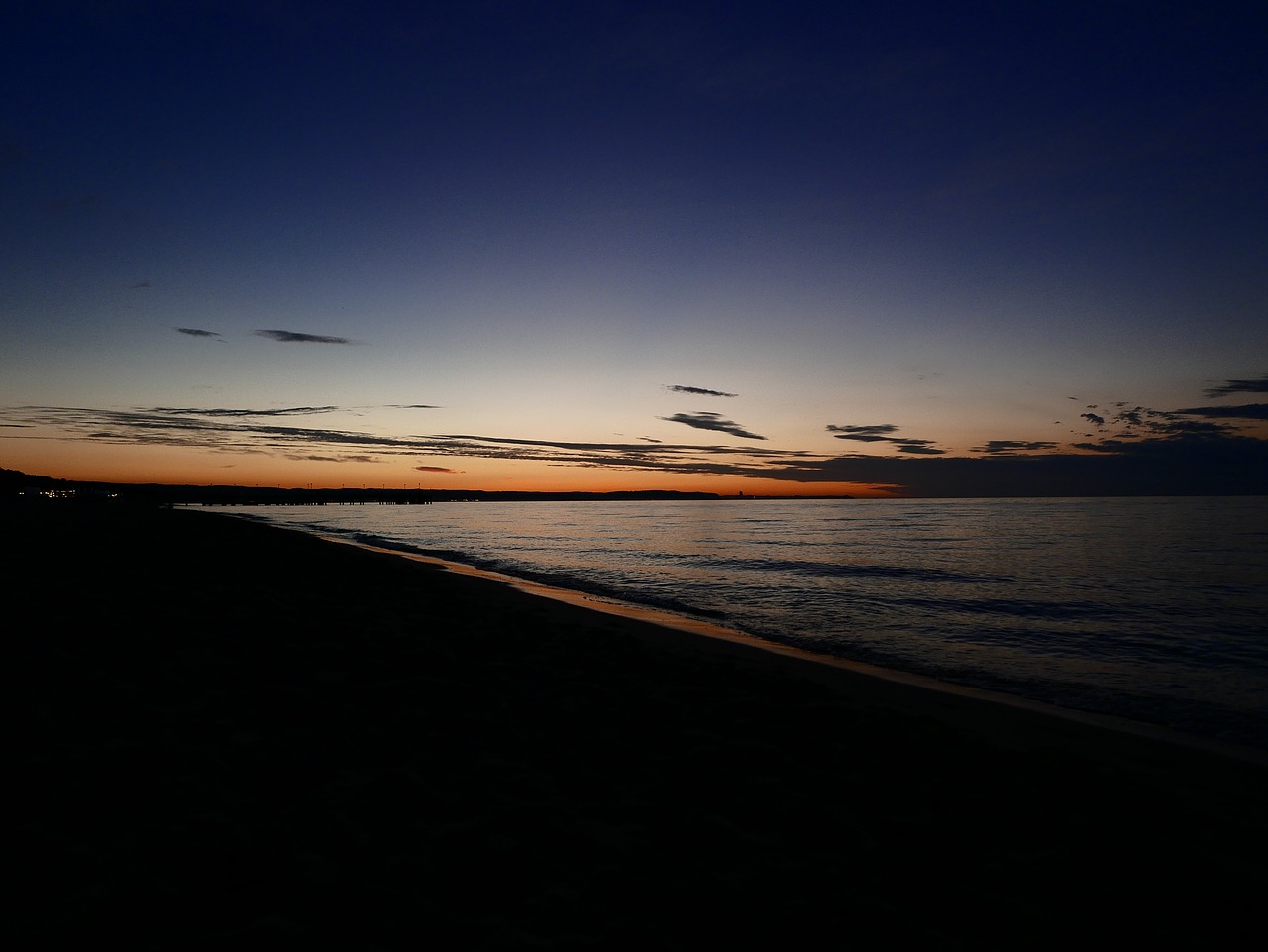 Image - sunset beach sea the baltic sea
