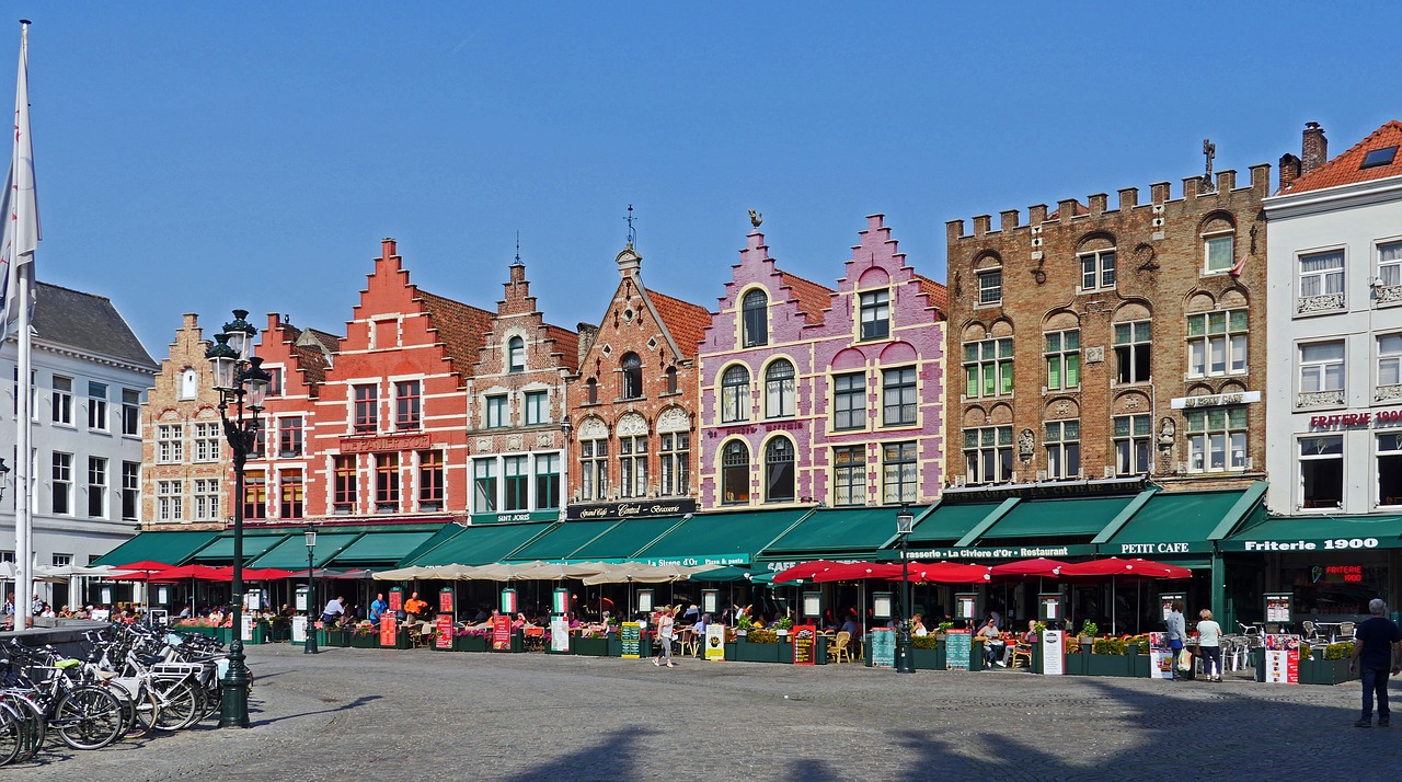 Image - bruges large market gabled houses