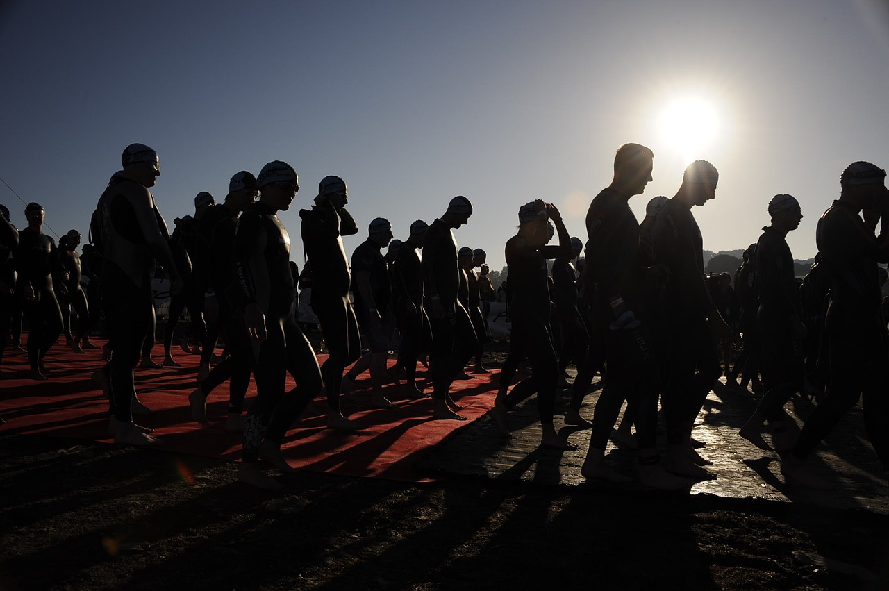 Image - ironman start race triathlon