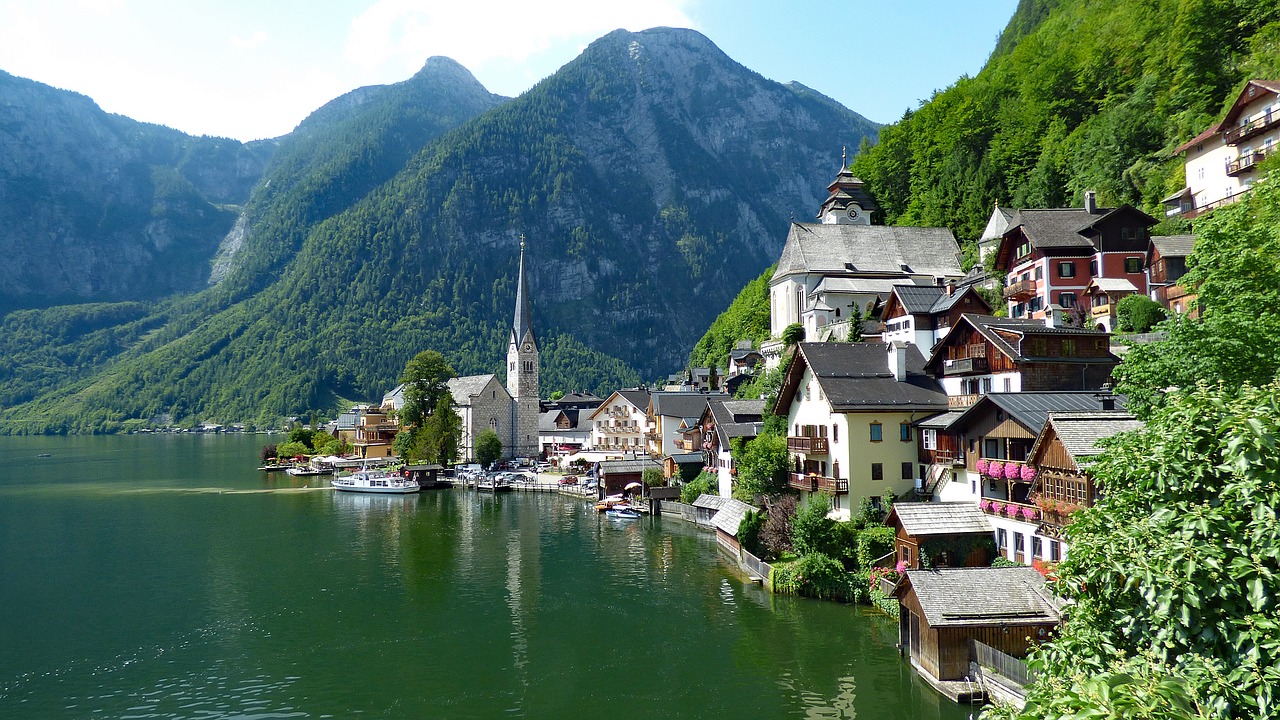 Image - hallstatt austria lake alps alpine