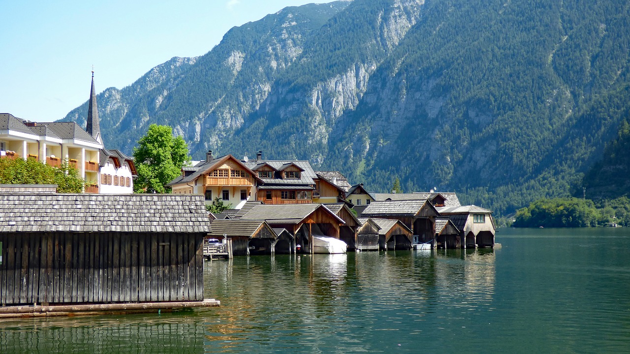 Image - hallstatt austria lake alps alpine
