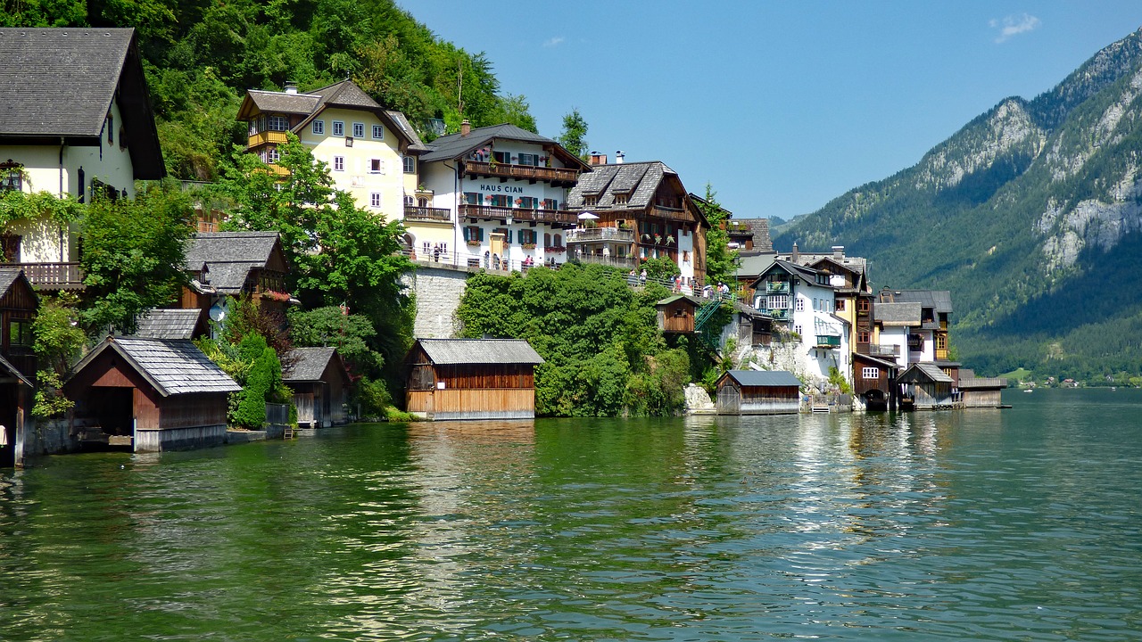 Image - hallstatt austria lake alps alpine