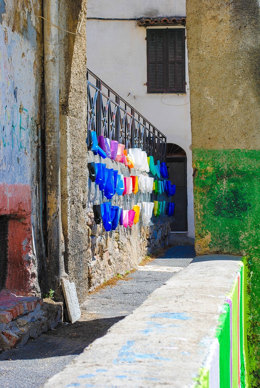 Image - sunny day wall fresco italy summer