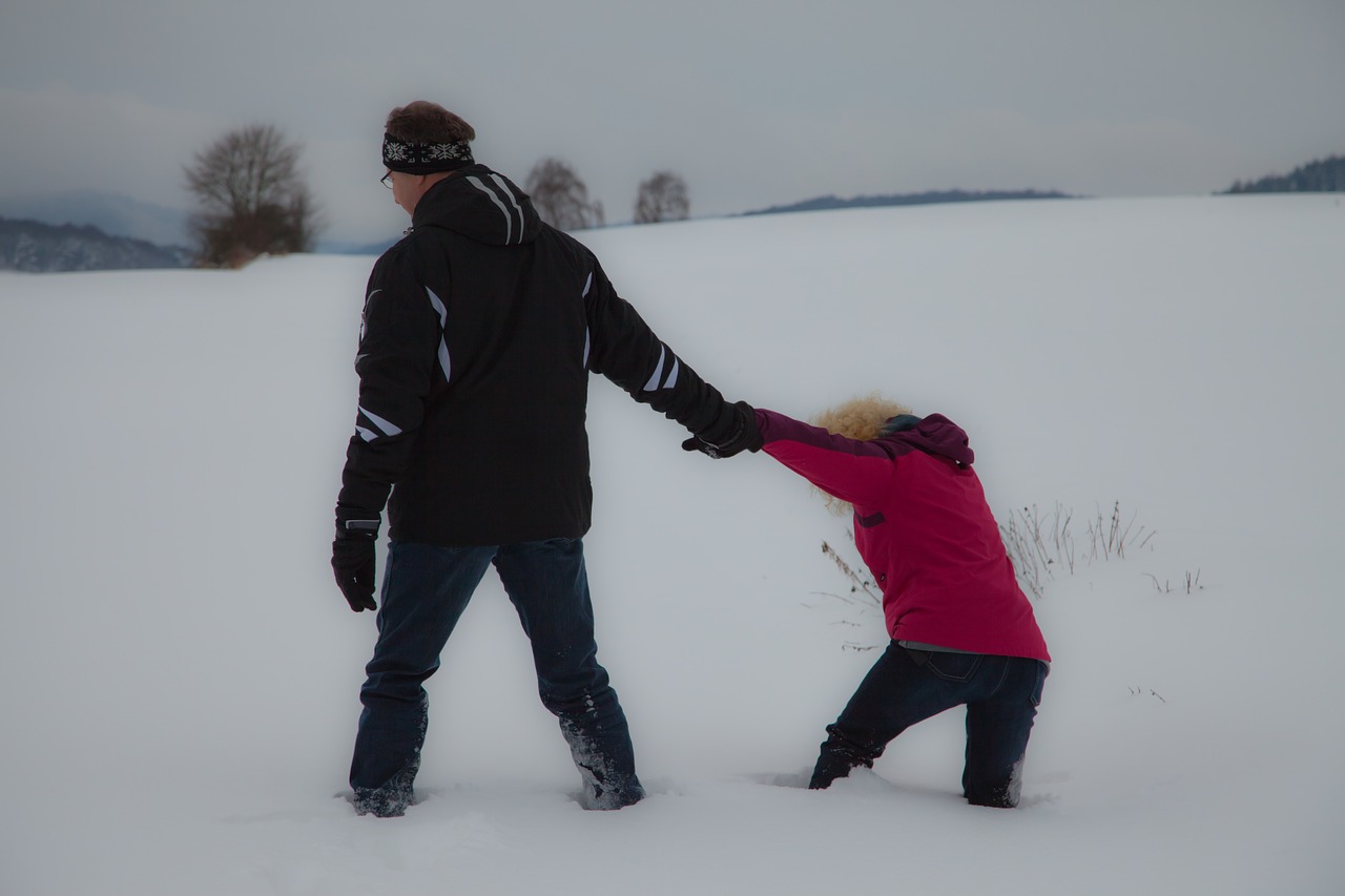 Image - snow trudge sink winter snow tramp