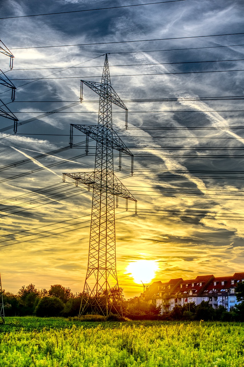 Image - sunset strommast current