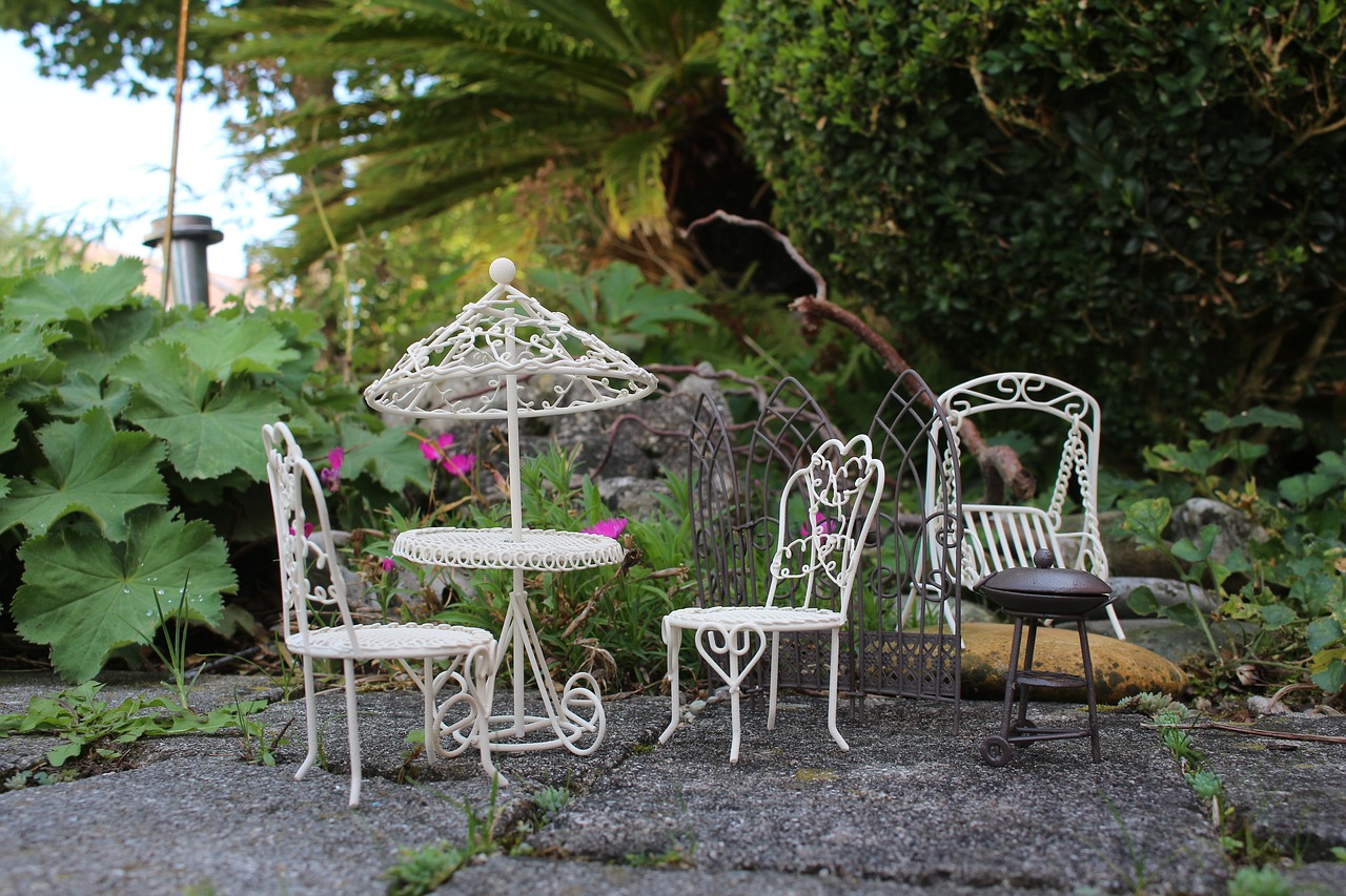 Image - mini garden picnic barbecue