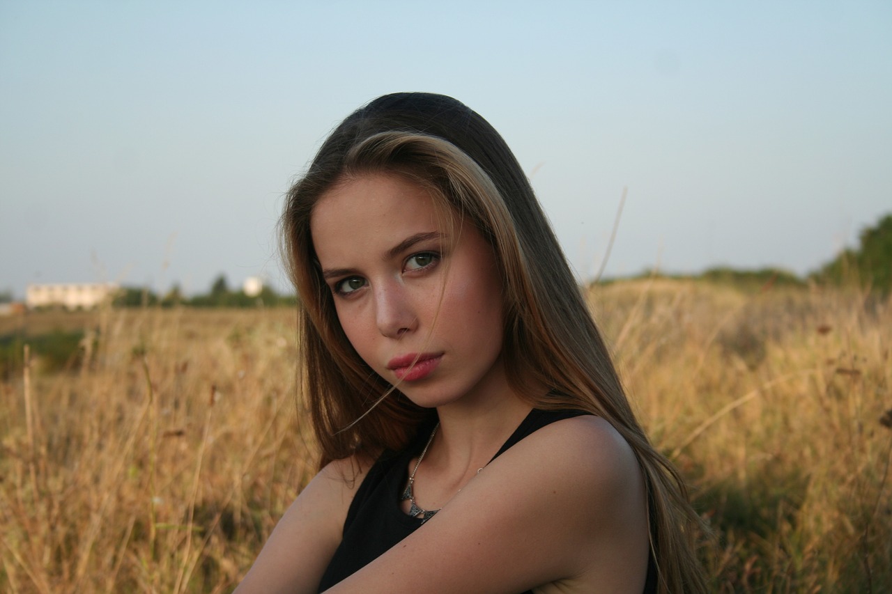 Image - girl beauty portrait blonde forest