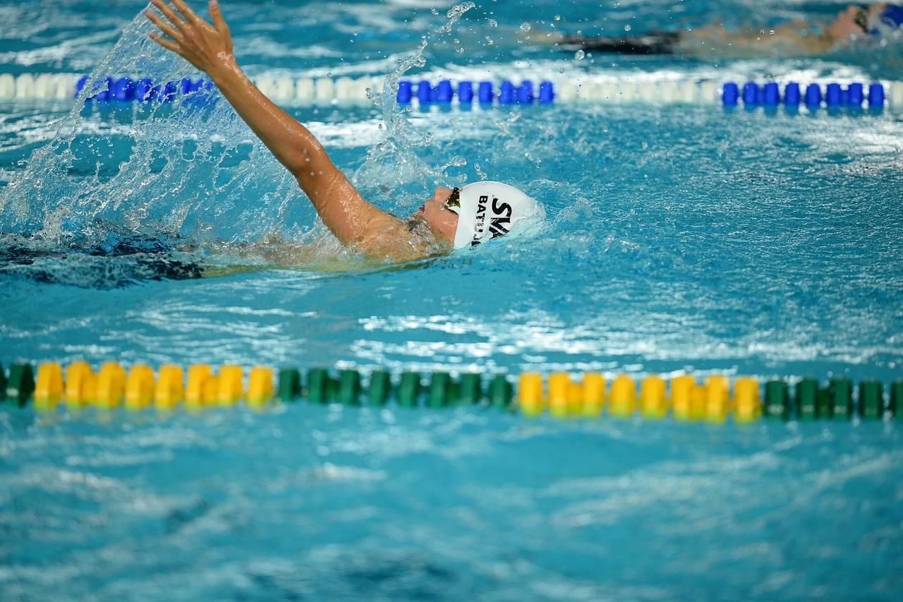 Image - sva swim on the back in the pool