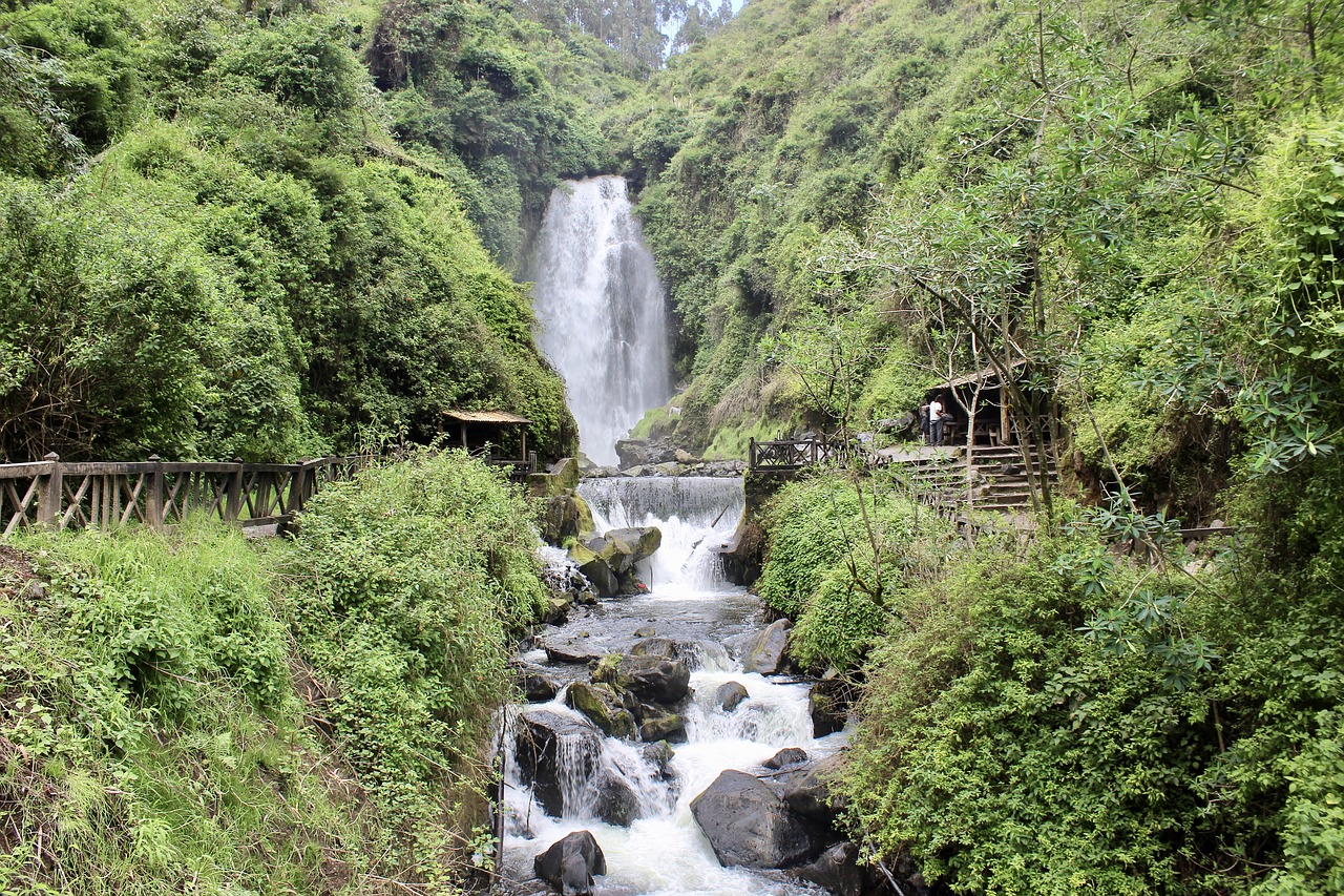 Image - waterfall peguche otavalo