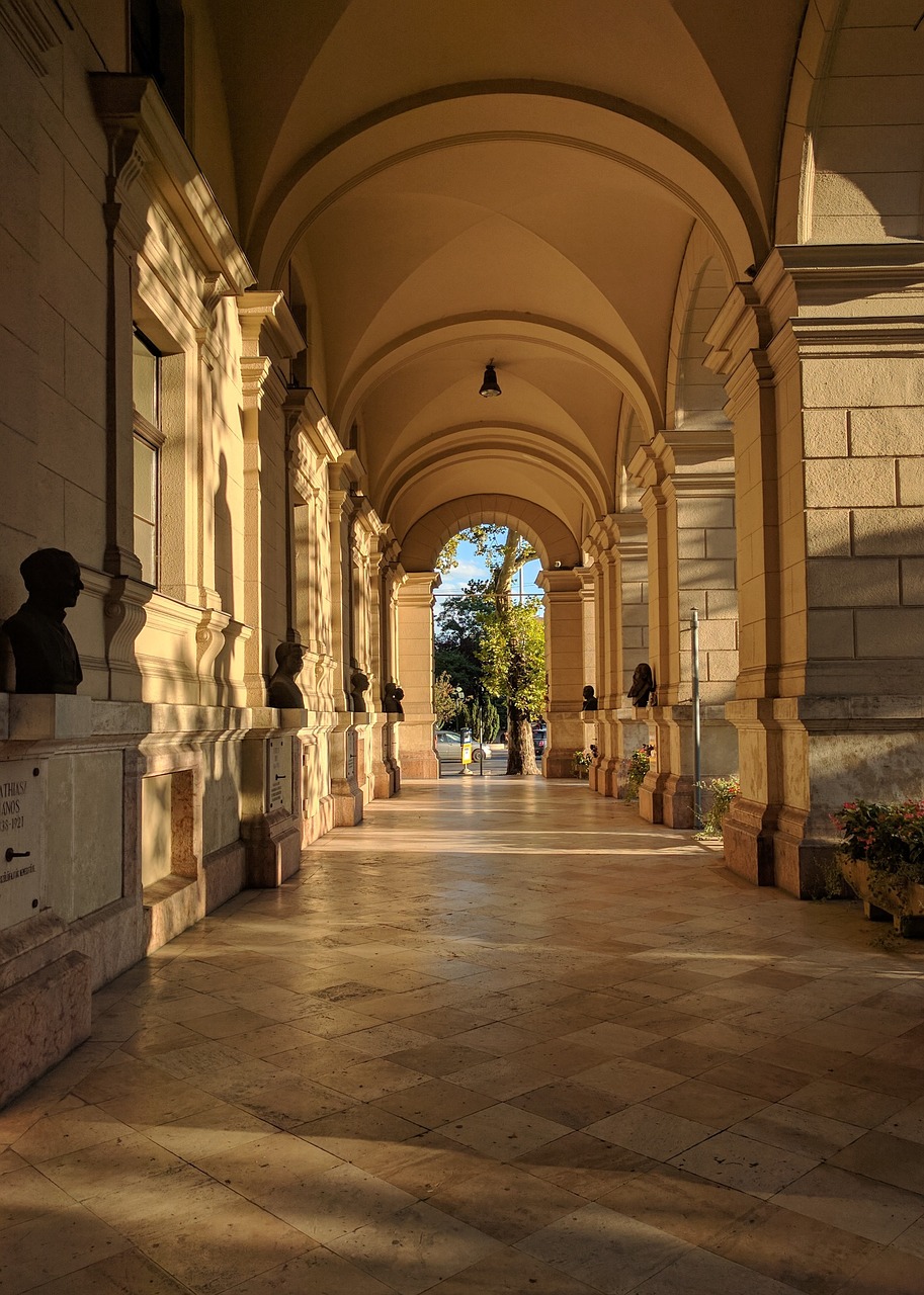 Image - sunset corridor architecture