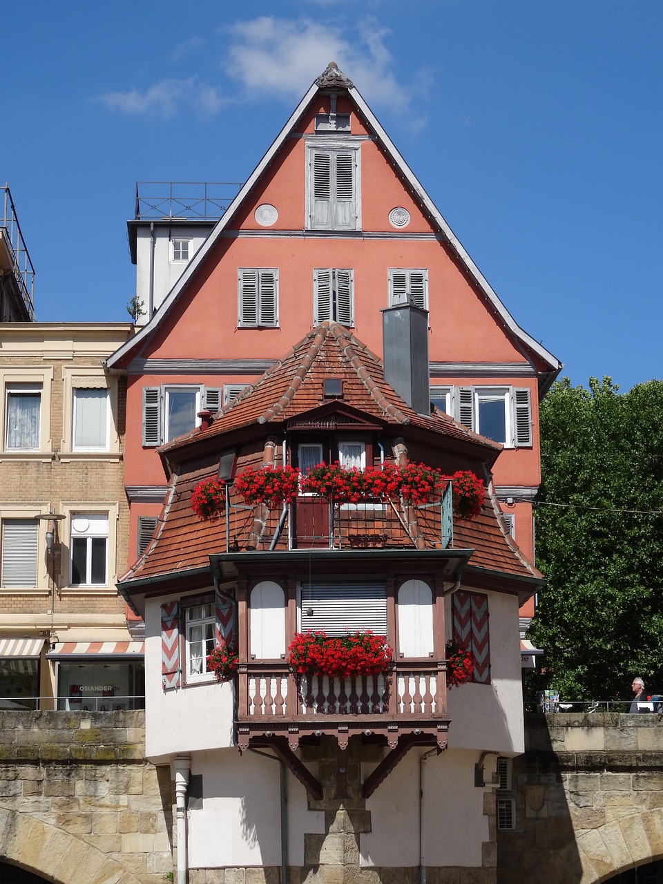 Image - esslingen inner bridge bridgehouse