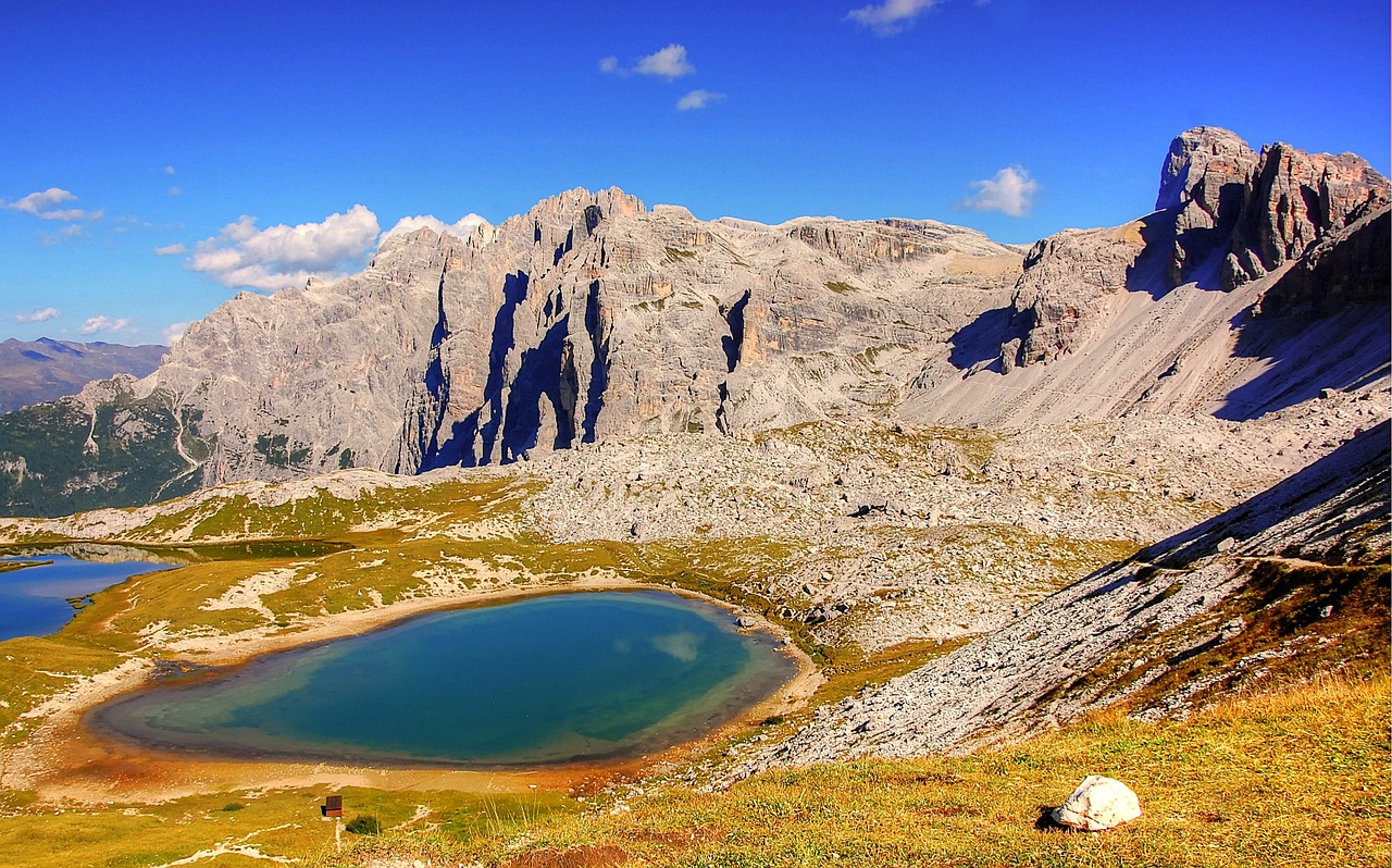 Image - dolomites three zinnen mountains