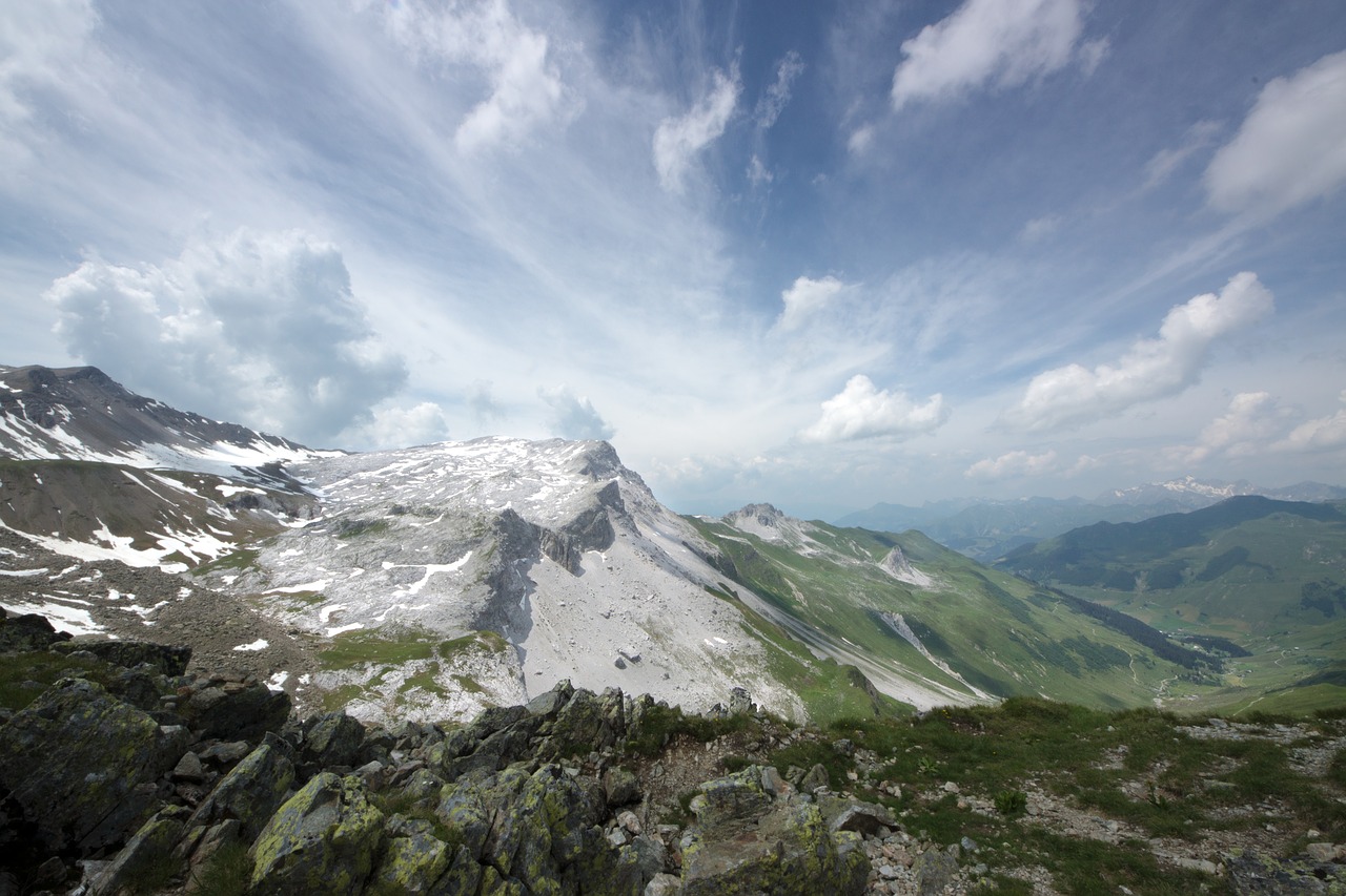 Image - ridge alpine imposing mountains