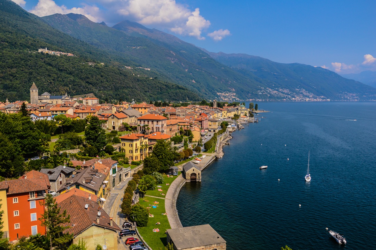 Image - lago maggiore lake italy landscape