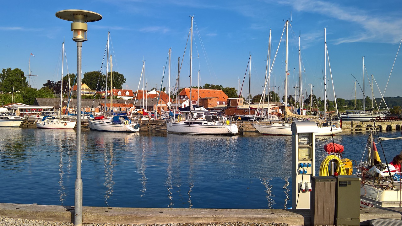 Image - sailboats port sail denmark