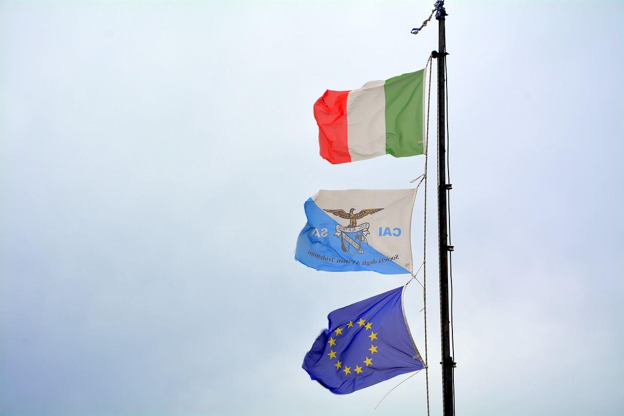 Image - flag summit italy europe