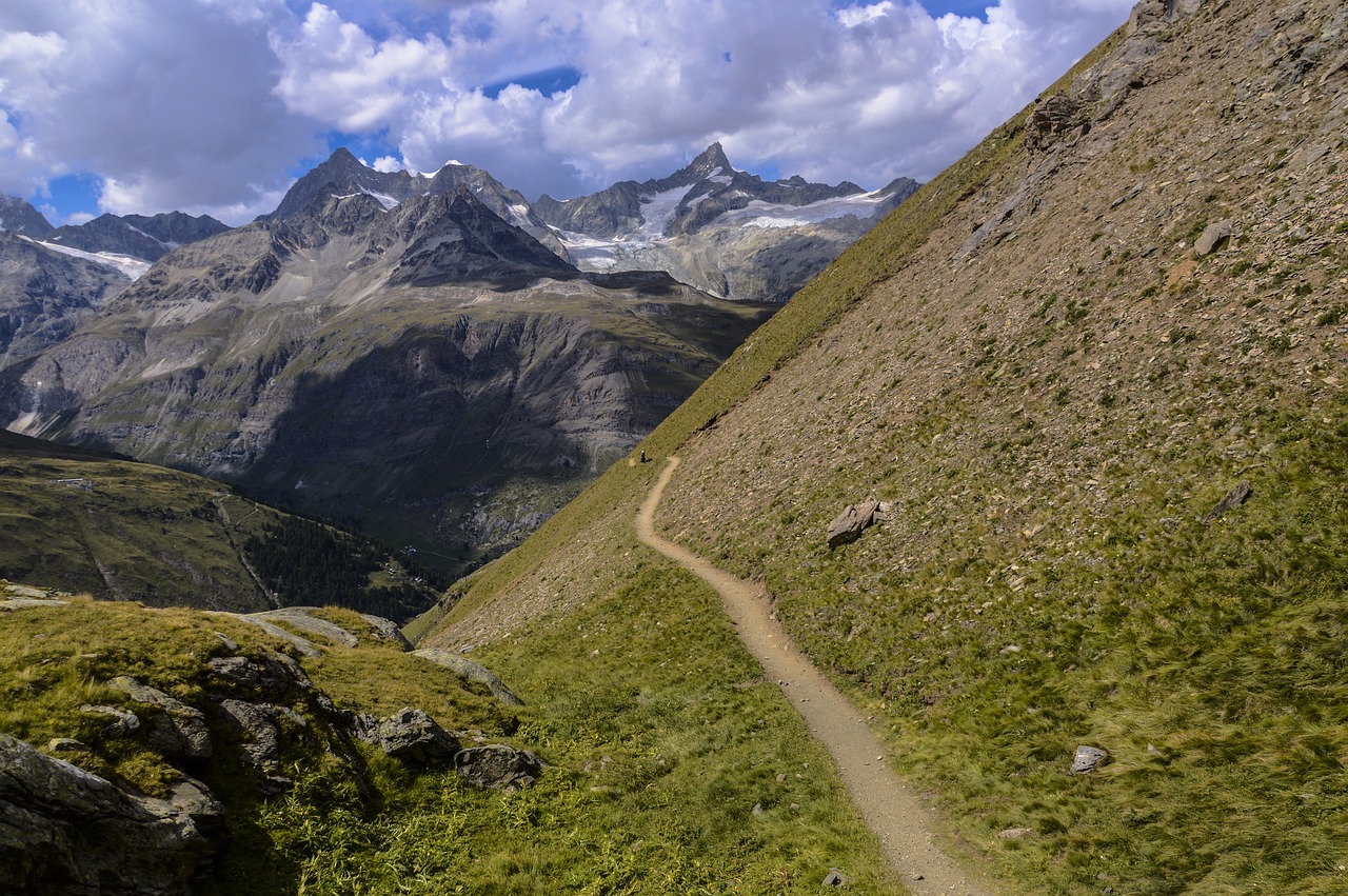 Image - swiss alps alpine mountains path