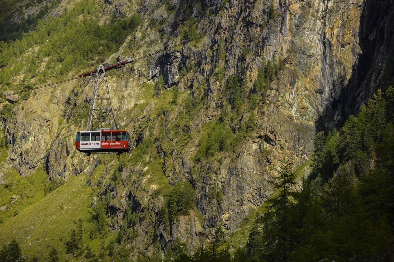 Image - cable car alpine swiss alps zermatt
